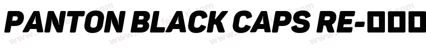 Panton Black Caps Re字体转换
